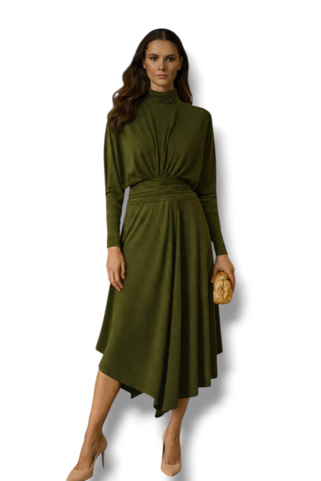Abito Marta - verde oliva scuro
