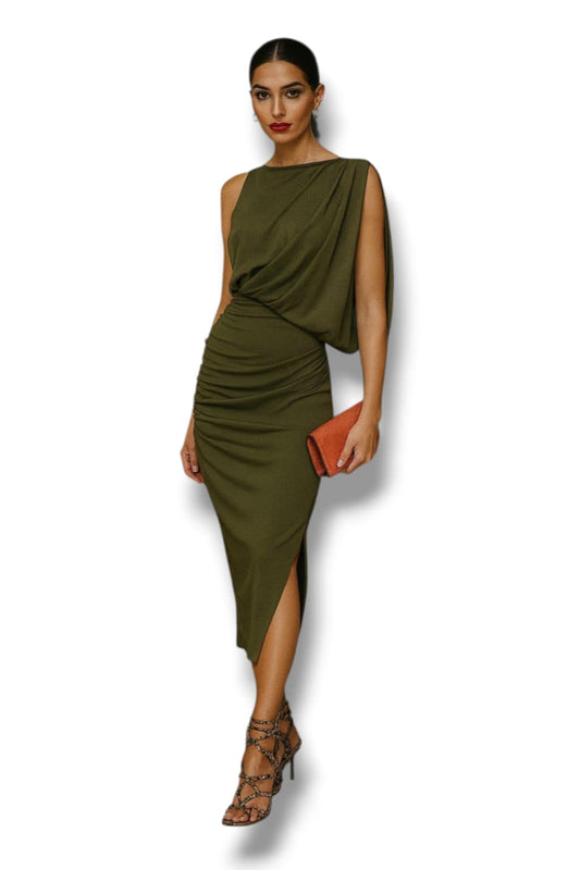 Haljina Regina- deep olive