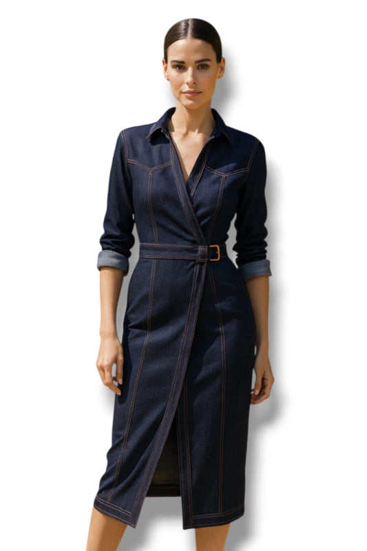 Traper haljina na preklop Eva